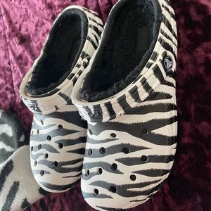 Zebra print CROCS!